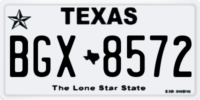 TX license plate BGX8572