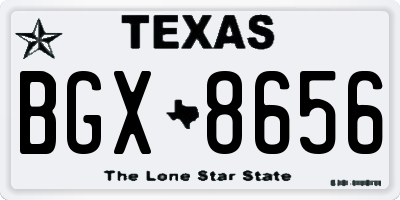 TX license plate BGX8656