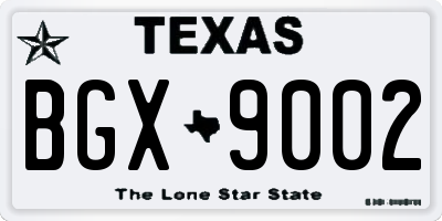 TX license plate BGX9002