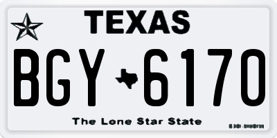 TX license plate BGY6170