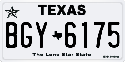 TX license plate BGY6175