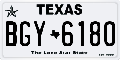 TX license plate BGY6180