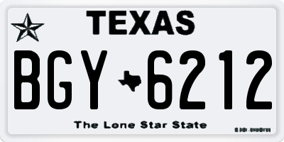 TX license plate BGY6212