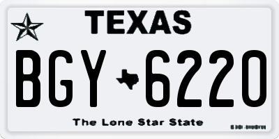 TX license plate BGY6220