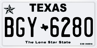 TX license plate BGY6280