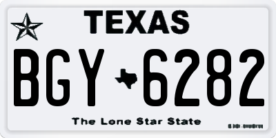 TX license plate BGY6282