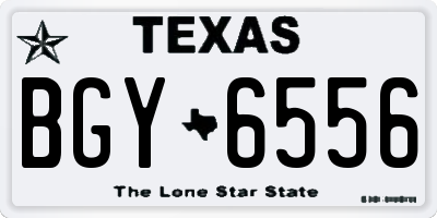 TX license plate BGY6556