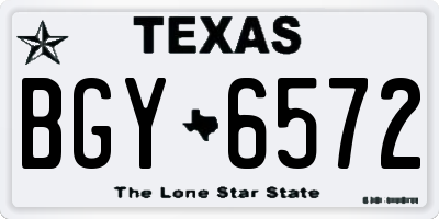 TX license plate BGY6572