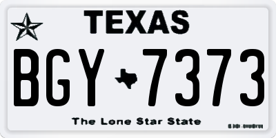 TX license plate BGY7373