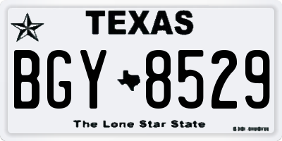 TX license plate BGY8529
