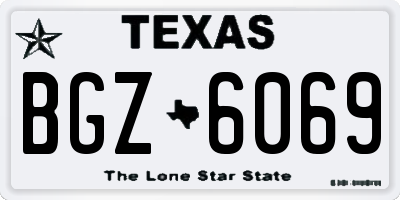 TX license plate BGZ6069