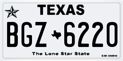 TX license plate BGZ6220