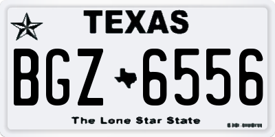 TX license plate BGZ6556