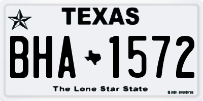 TX license plate BHA1572