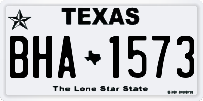 TX license plate BHA1573