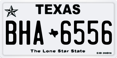 TX license plate BHA6556