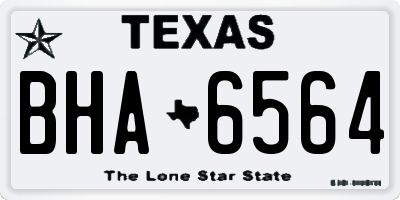 TX license plate BHA6564
