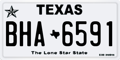 TX license plate BHA6591