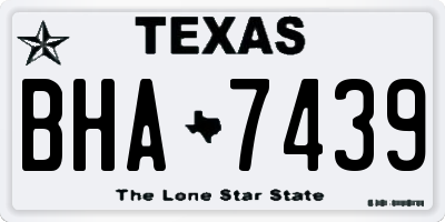 TX license plate BHA7439