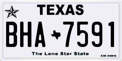 TX license plate BHA7591