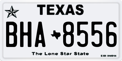 TX license plate BHA8556