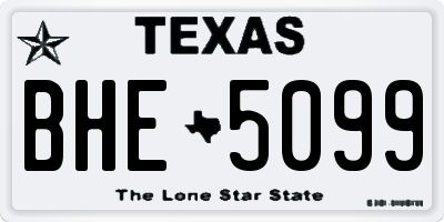 TX license plate BHE5099