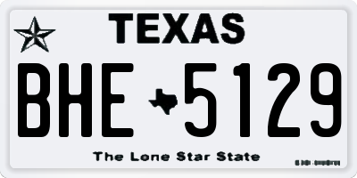 TX license plate BHE5129