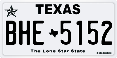 TX license plate BHE5152