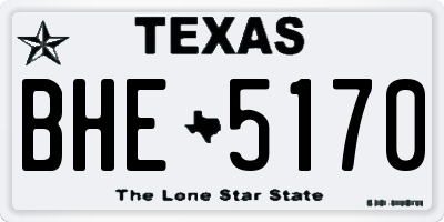 TX license plate BHE5170