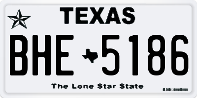 TX license plate BHE5186