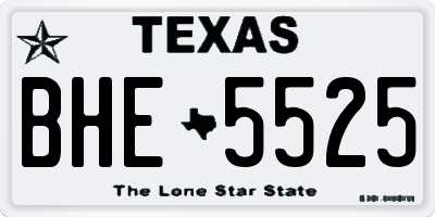 TX license plate BHE5525