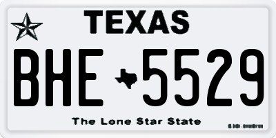TX license plate BHE5529