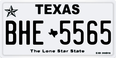 TX license plate BHE5565