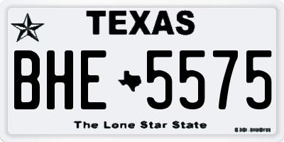 TX license plate BHE5575