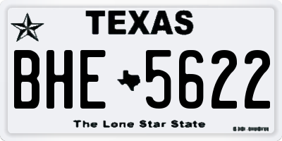 TX license plate BHE5622