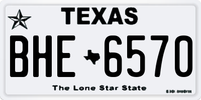 TX license plate BHE6570