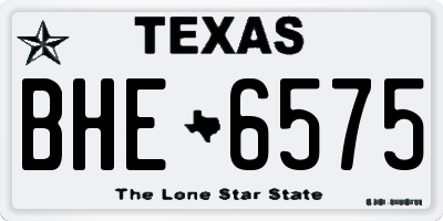 TX license plate BHE6575