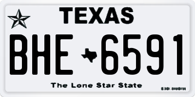 TX license plate BHE6591