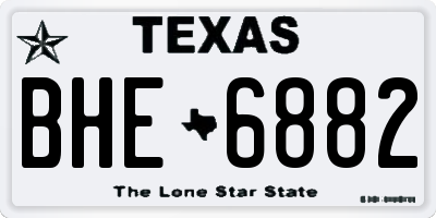 TX license plate BHE6882