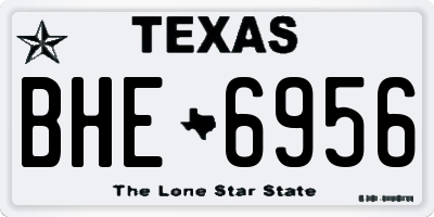TX license plate BHE6956