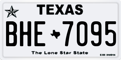 TX license plate BHE7095