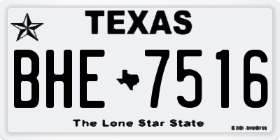 TX license plate BHE7516
