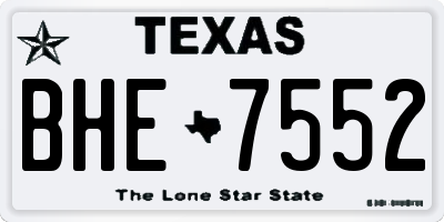 TX license plate BHE7552