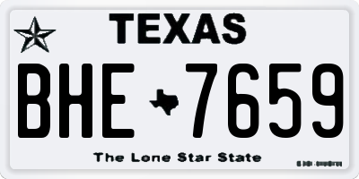 TX license plate BHE7659