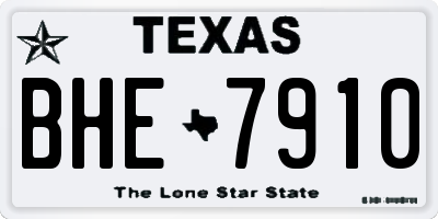 TX license plate BHE7910