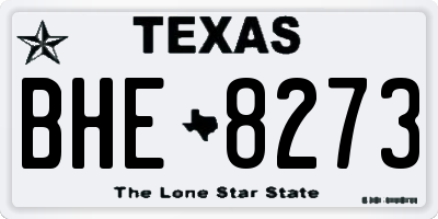 TX license plate BHE8273
