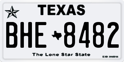 TX license plate BHE8482