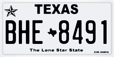 TX license plate BHE8491