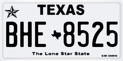 TX license plate BHE8525