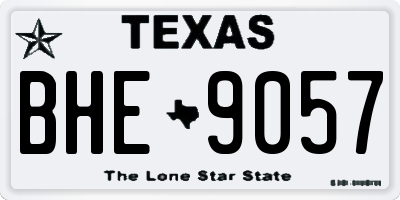 TX license plate BHE9057